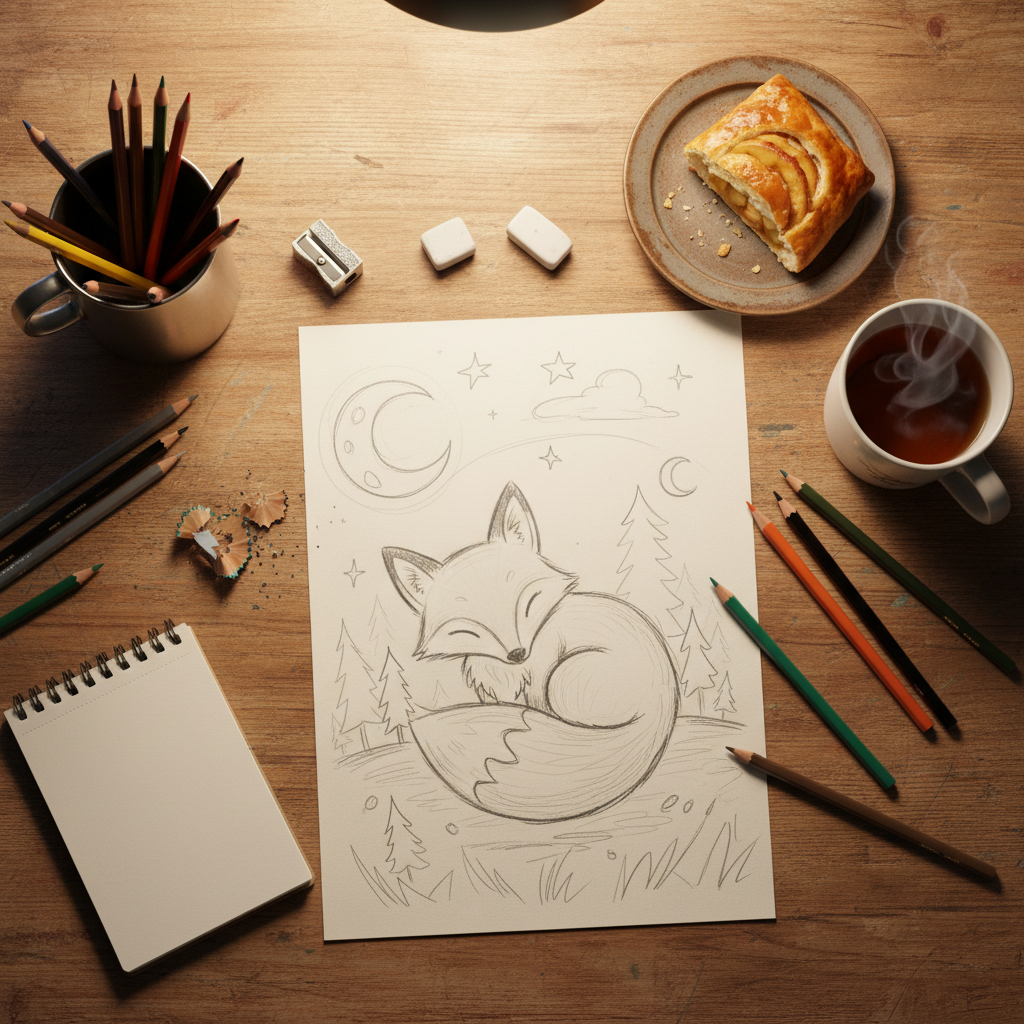 Multiple Simple Pencil Drawing Ideas crafts from above