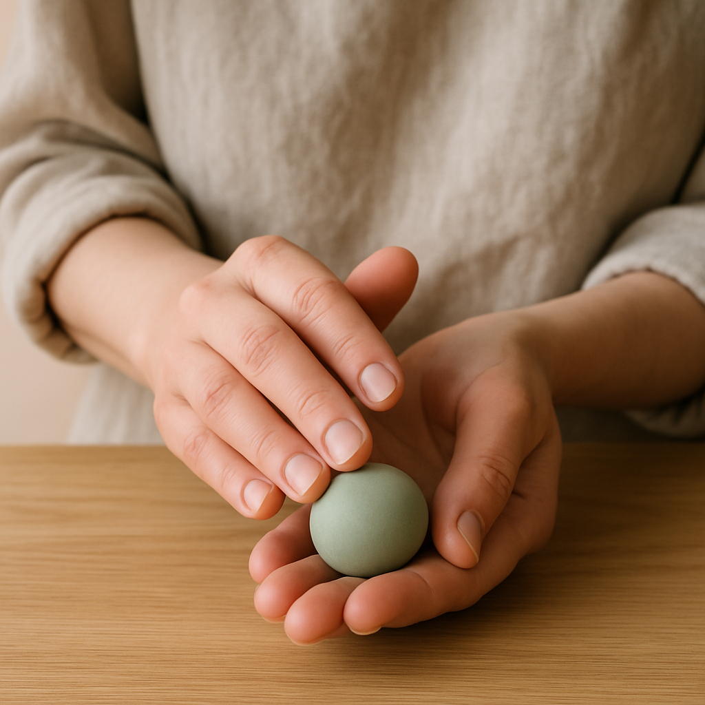 Step 5: Step 5: For the head, take a smaller, 1-inch ball of the same color and roll it 