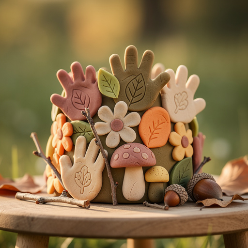 Playdough Nature Sculptures