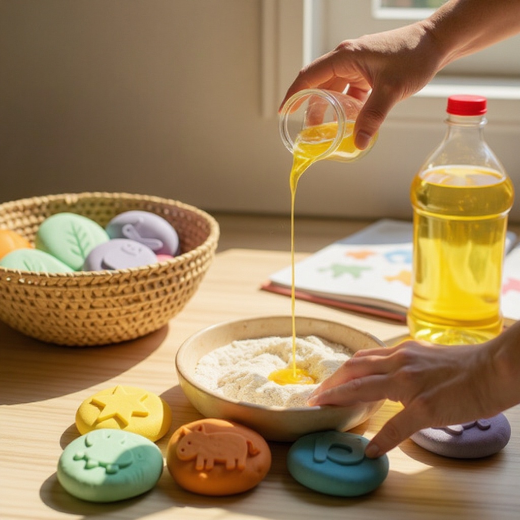 Step 1: In a large bowl, combine 2 cups all-purpose flour, 1 cup salt, and 2 tablespoons