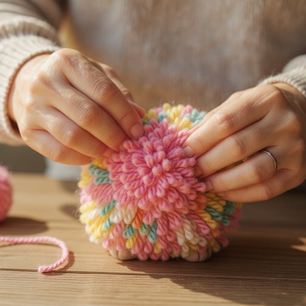 Step 2: **Begin Wrapping the Yarn:** Take the end of your chosen yarn and secure it with