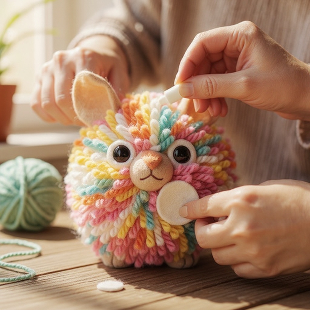 Step 8: **Add Optional Pipe Cleaner Details:** If you're incorporating pipe cleaners for