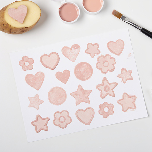 Potato Stamps for Kids