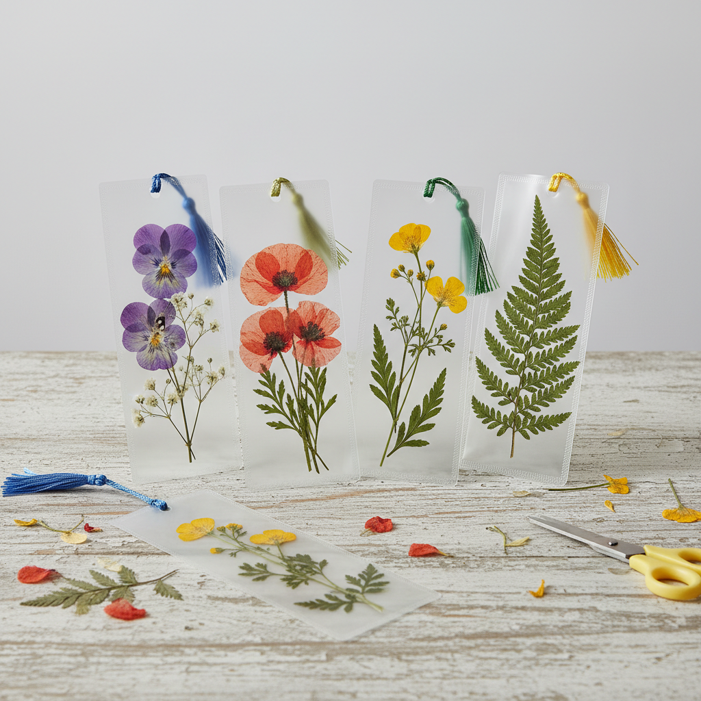 Pressed Flower Bookmarks