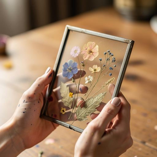 Pressed Flower Art & Crafts held in hand