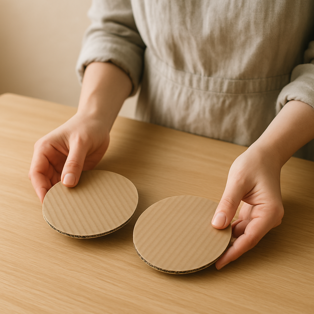 Step 2: Step 2: Cut a second identical circle from the same cardboard sheet; these two c