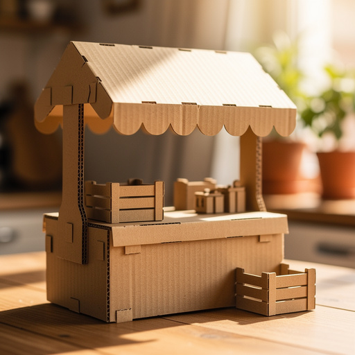 Cardboard Market Stall