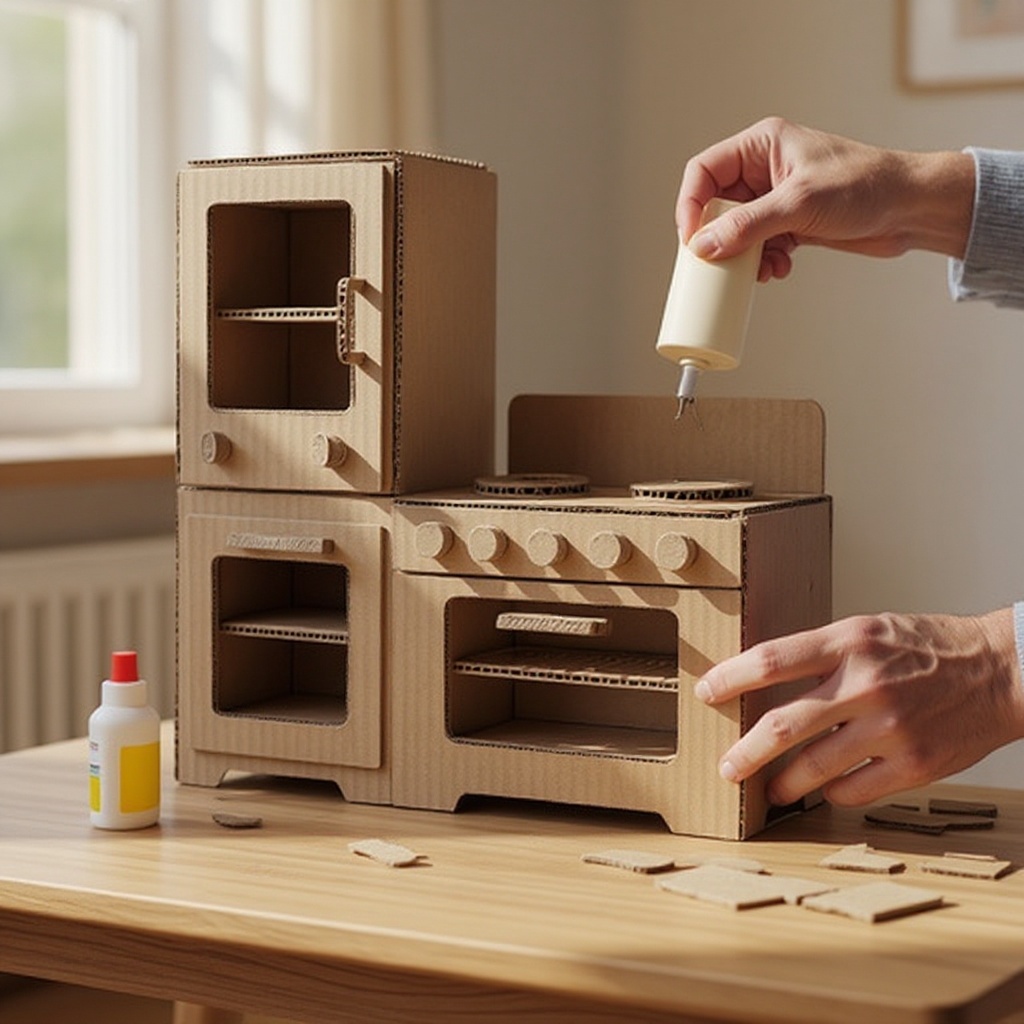 Step 11: Glue these extra details onto your appliances to add more realism and play value