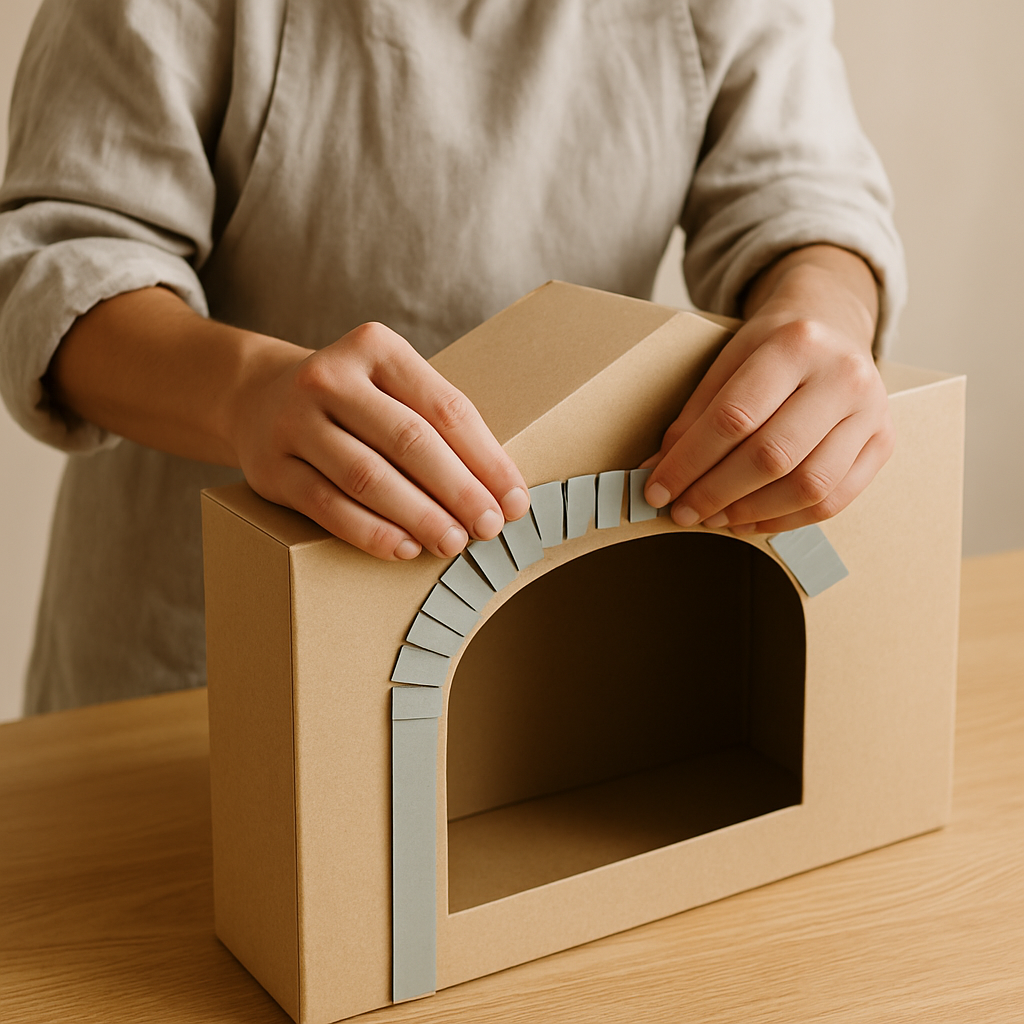 Step 11: Step 11: Add decorative trim. Use colored paper, paint, or even glitter glue to 