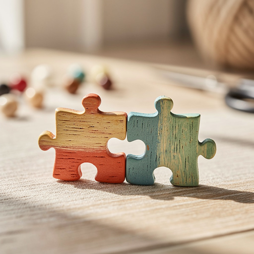 Puzzle Piece Friendship Charms