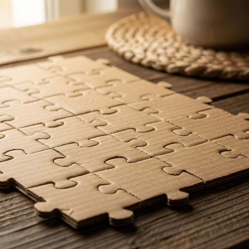 DIY Jigsaw Puzzle from Cardboard