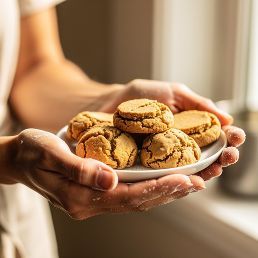 5-Ingredient Peanut Butter Drops held in hand
