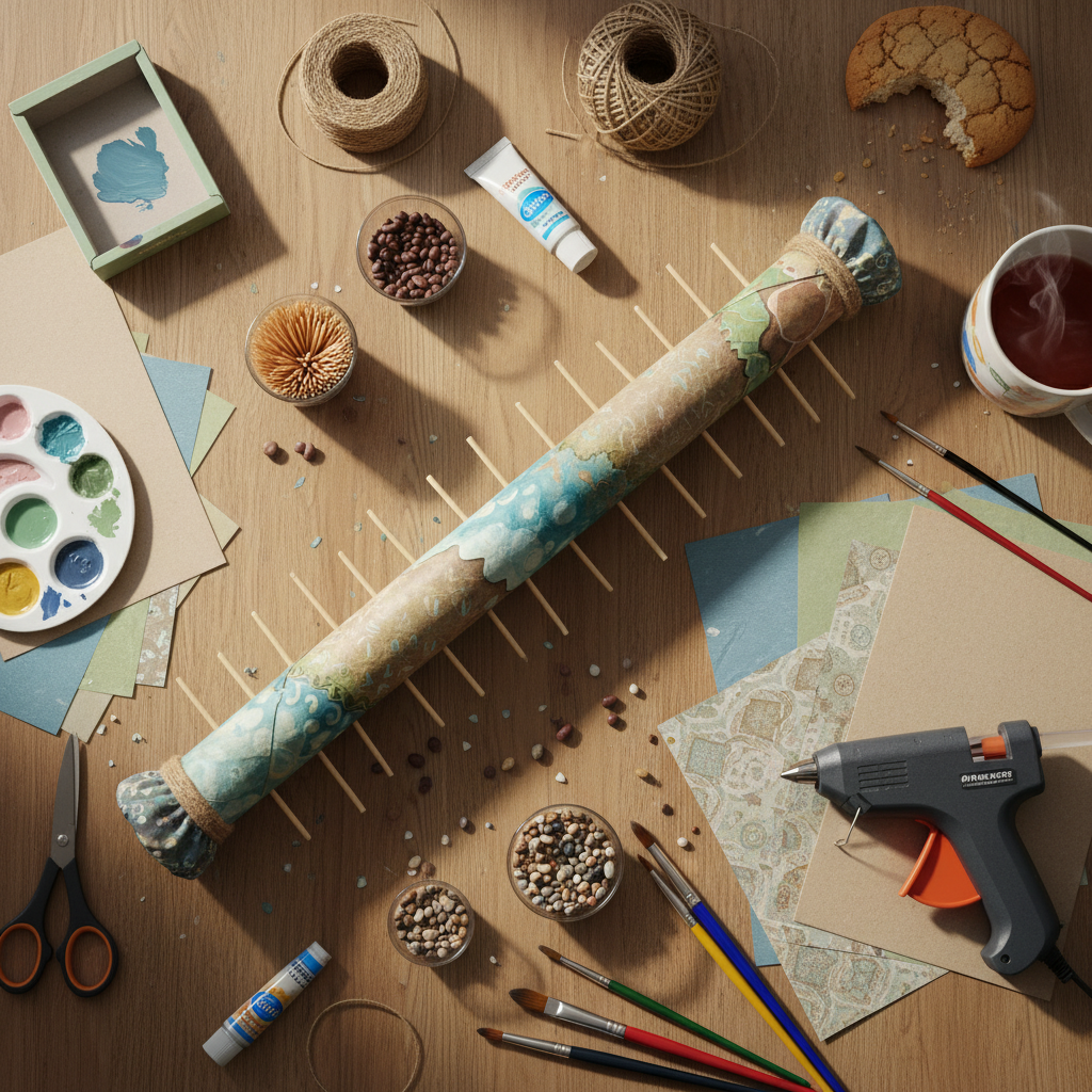 Multiple DIY Rain Stick Craft crafts from above