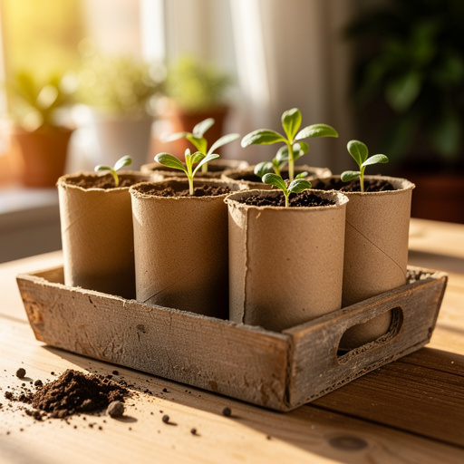 Cardboard Tube Seed Starters