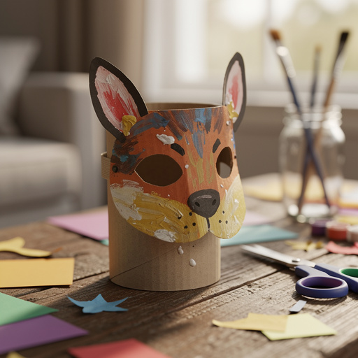 Cardboard Tube Animal Masks