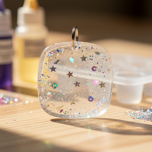 Floating Glitter Resin Charms