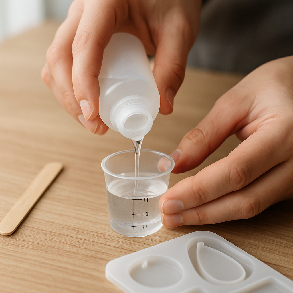 Step 3: Step 3: Measure Resin Part A. Pour 10ml of Resin Part A (the resin component) in