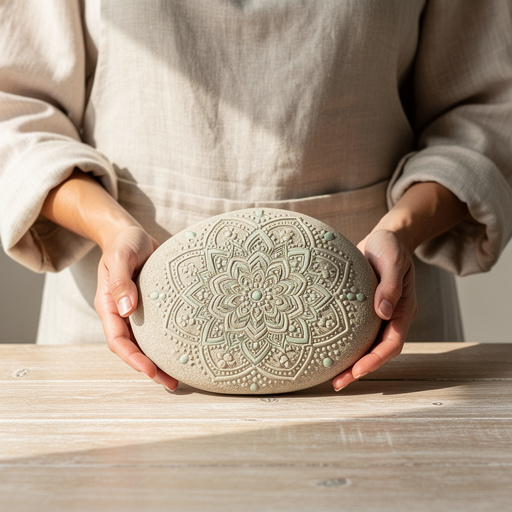 Zen Mandala Stone Art