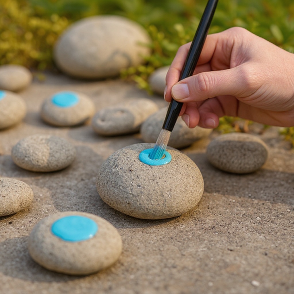 Step 3: Choose your first color of acrylic paint and apply a base coat to the entire sur