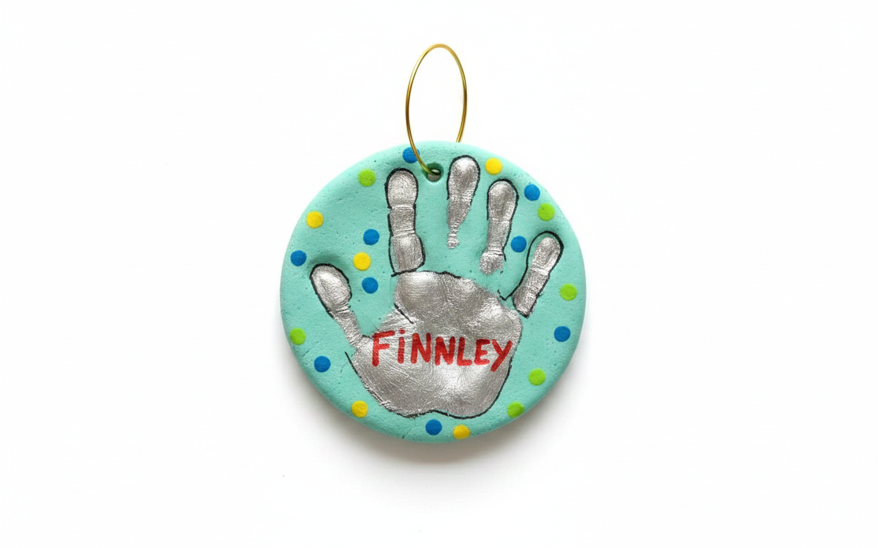 Salt Dough Handprint Keepsake Ornament