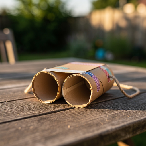 DIY Cardboard Tube Binoculars