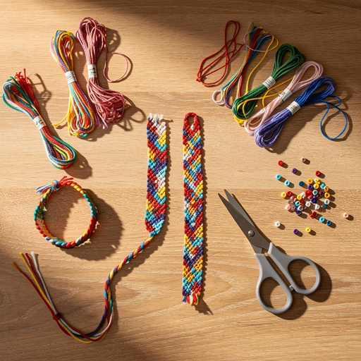 Multiple DIY Friendship Bracelet Kits crafts from above