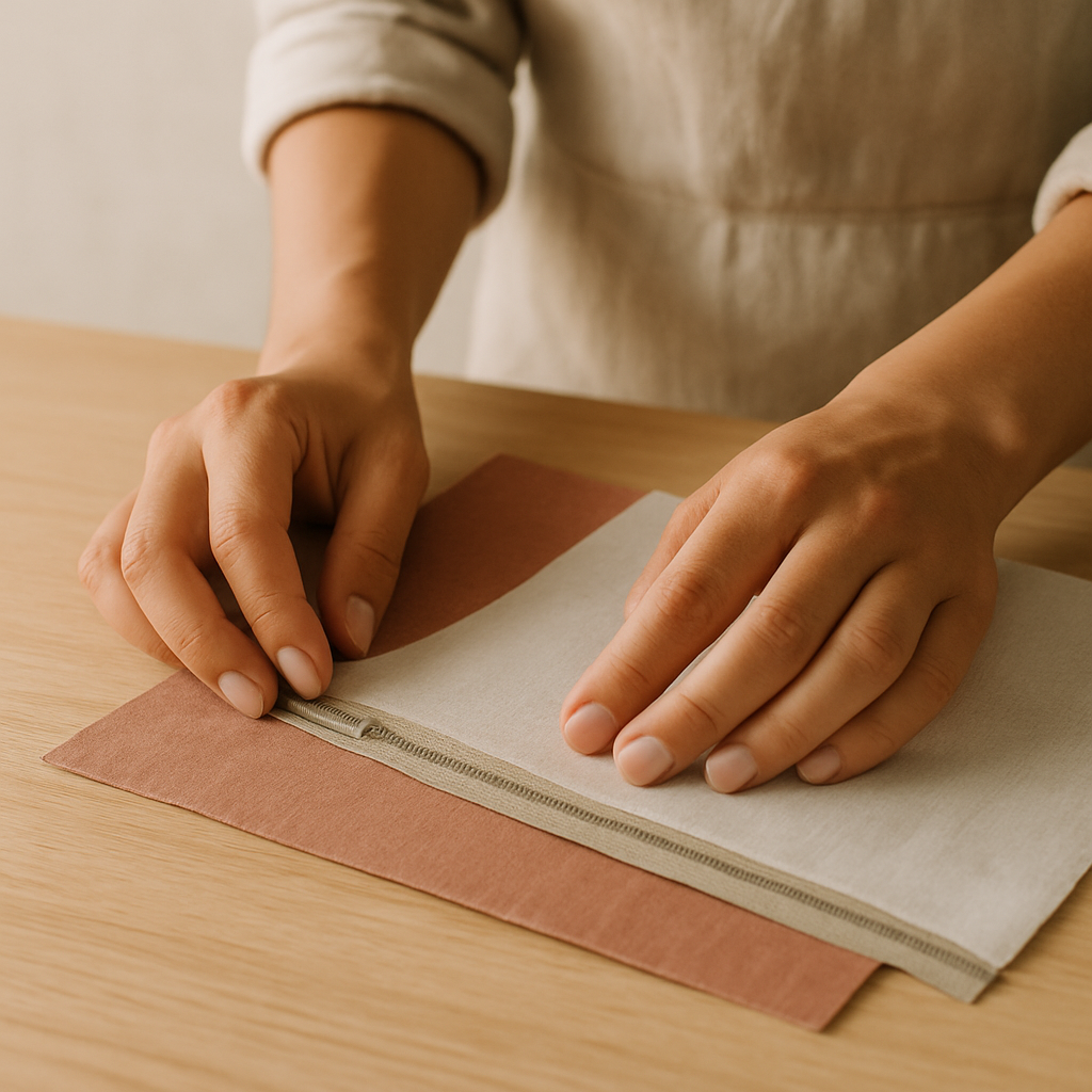 Step 6: Step 6: Let's do the other side! Take your second fabric piece and place it righ