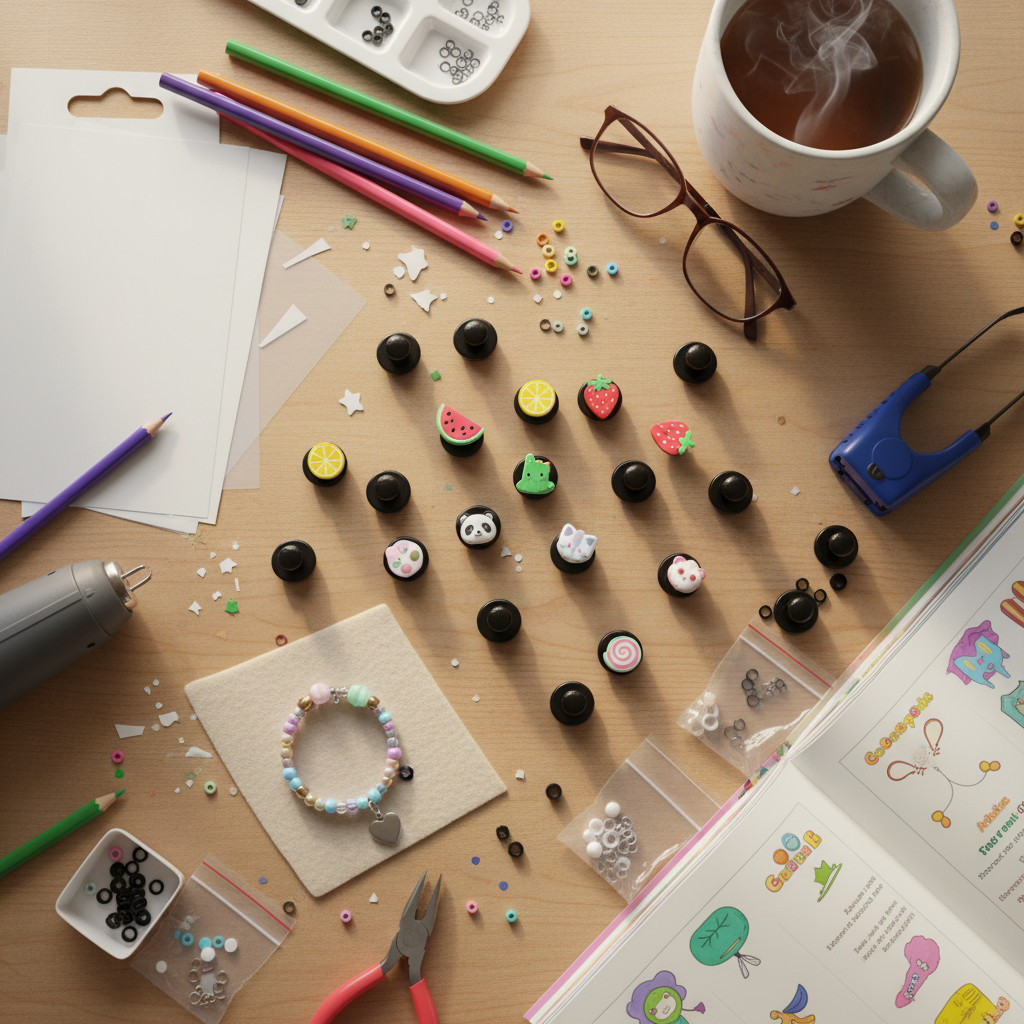 Multiple Shrink Plastic Charms for Crocs/Shoes crafts from above