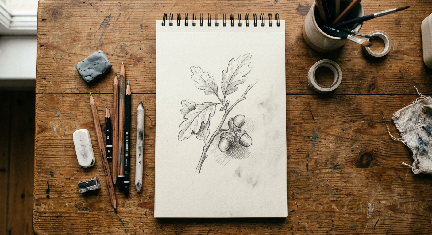 Multiple Simple Pencil Drawing Basics crafts from above