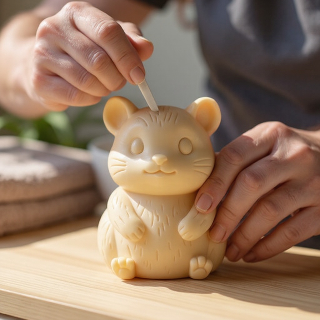 Step 5: Carve out simple details like eyes, a mouth, or antennae. Remember to keep the d