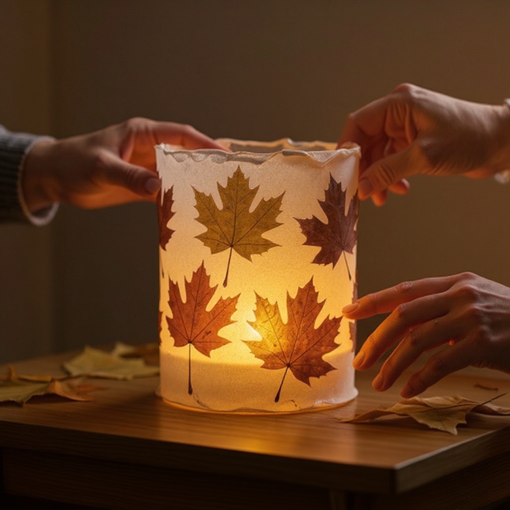 Step 10: Once the Mod Podge on the leaves is dry to the touch, apply a thin, even layer o