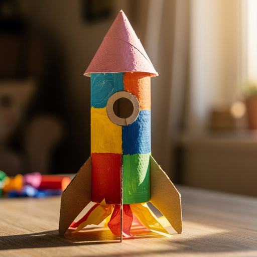 Toilet Paper Roll Rocket Ships
