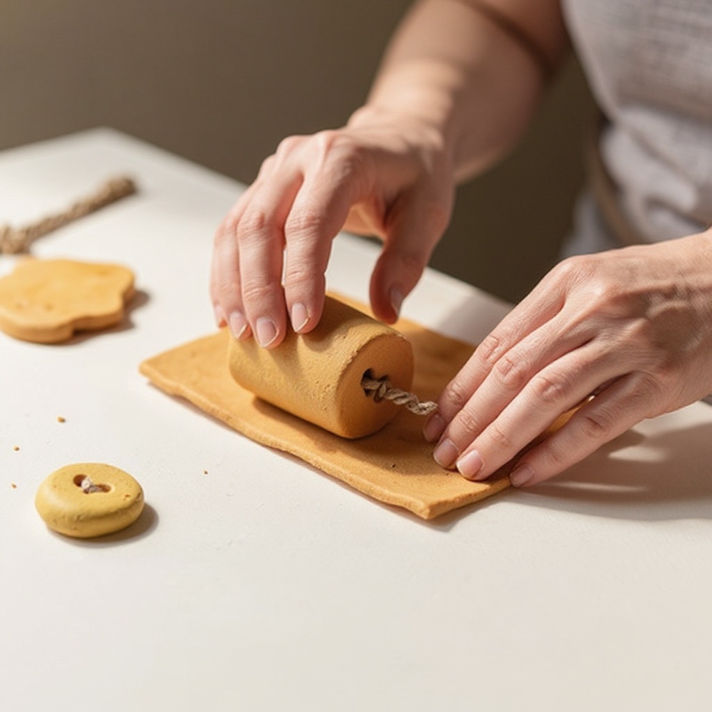 Step 2: Knead the polymer clay until it is soft and pliable. If using multiple colors, y