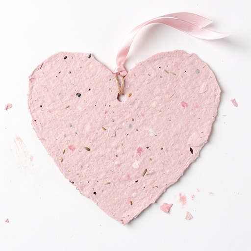 Heart-Shaped Seed Paper Valentines