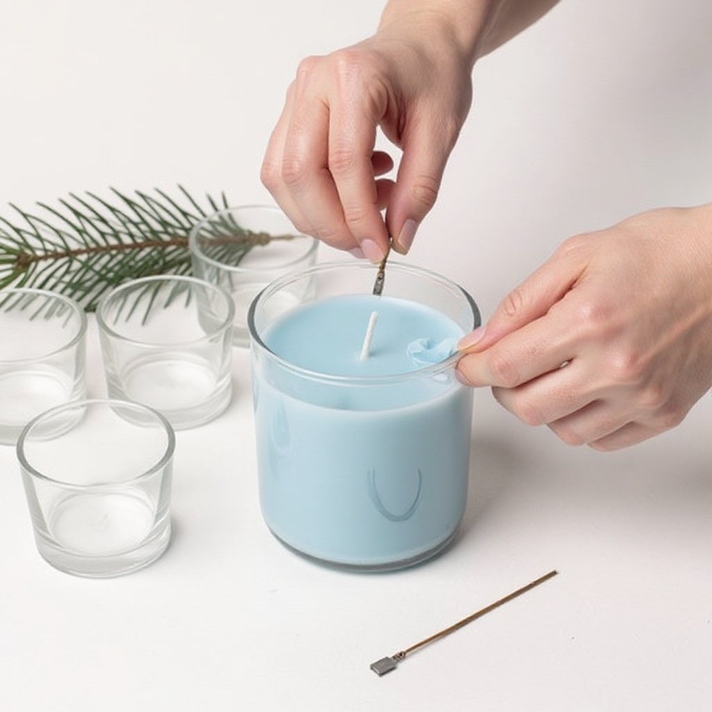 Step 9: While the wax cools, prepare your candle containers. Ensure they are clean, dry,