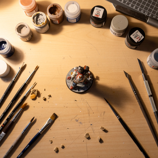 Multiple Custom Game Piece Sculptures crafts from above