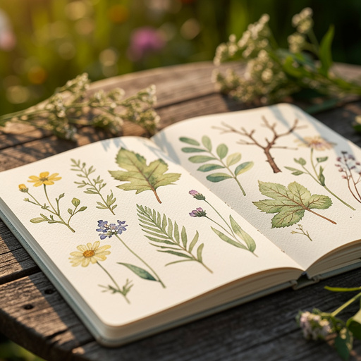 Watercolor Nature Journal Pages