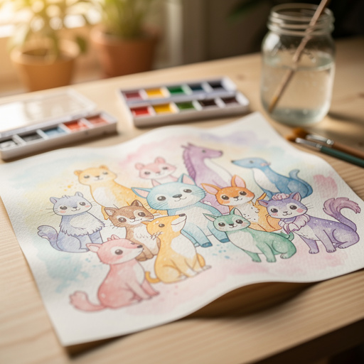 Whimsical Watercolour Creatures