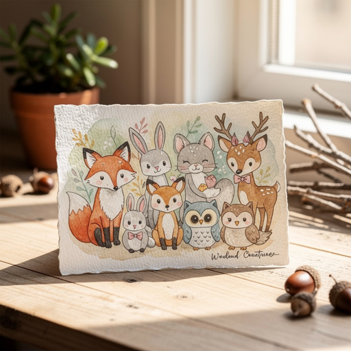 Whimsical Watercolor Woodland Creatures