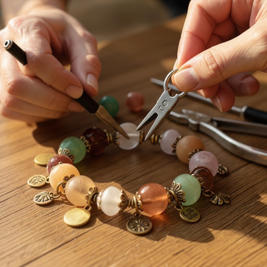 Step 6: Repeat steps 2-5, adding as many charms as you like to create your desired desig