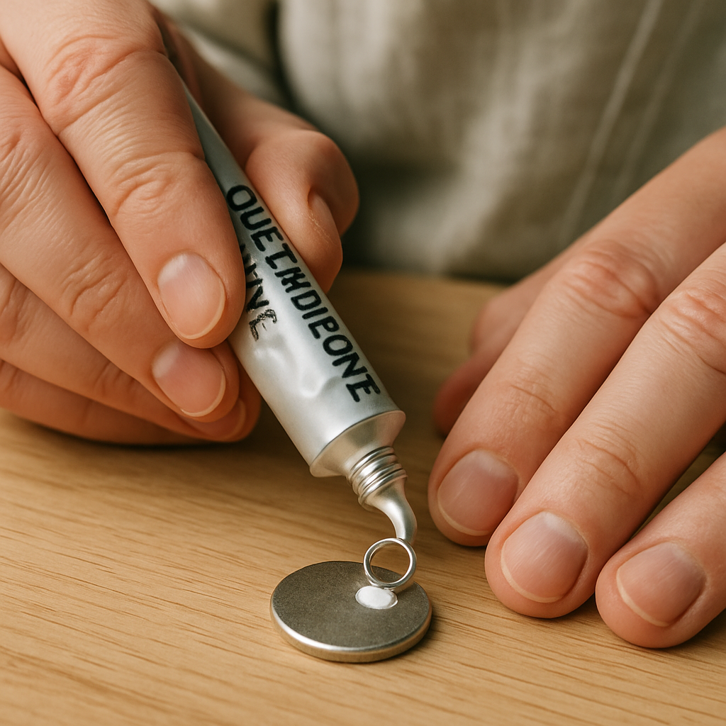 Step 9: Step 9: For charms with no loop, you can create one. If the charm has a flat bac