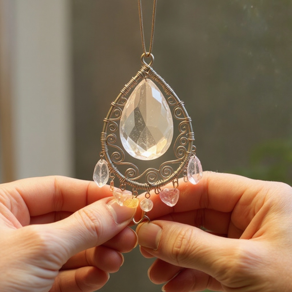 Step 2: Using round-nose pliers, create a small loop at one end of the wire.